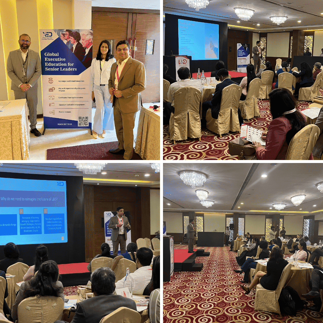 John Kallelil (Founder & CEO) addressed CHROs and L&D Heads at the 10th L&D Innovation Summit and Awards 2023, Bangalore, where the XED team represented XED as the Global Knowledge Partner